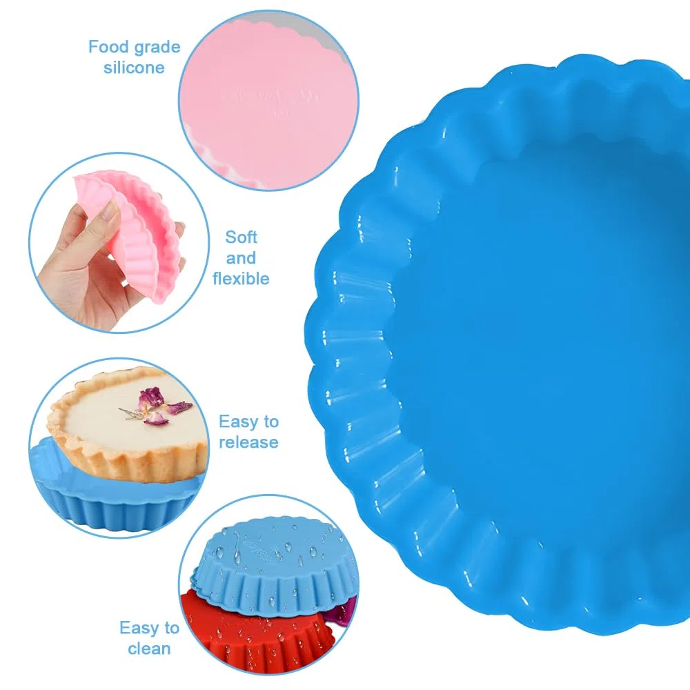 DGN Stampo per torte in silicone, 11 cm, per frutta, mini pirottini antiaderenti torta