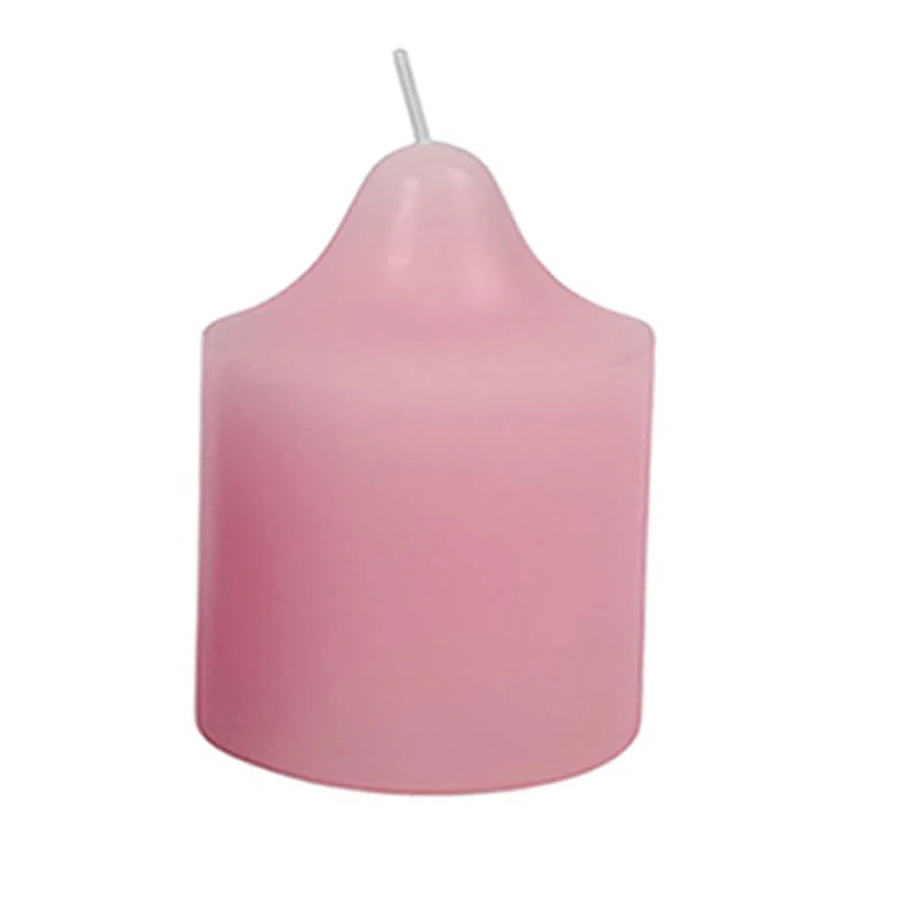 Set 4 Candele Avvento Cilindriche in Cera 3 Viola + 1 Rosa Candele Natalizie H 7.5 4 pezzi Colori Liturgici Tradizionali