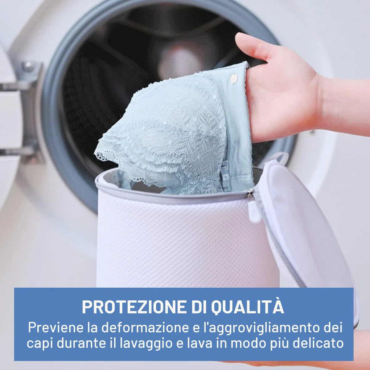 Sacchetti per Lavatrice 10 Pezzi,sacchetti per lavatrice per indumenti, ideali per capi delicati, biancheria intima, calze, reggiseni, cappotti, biancheria da letto