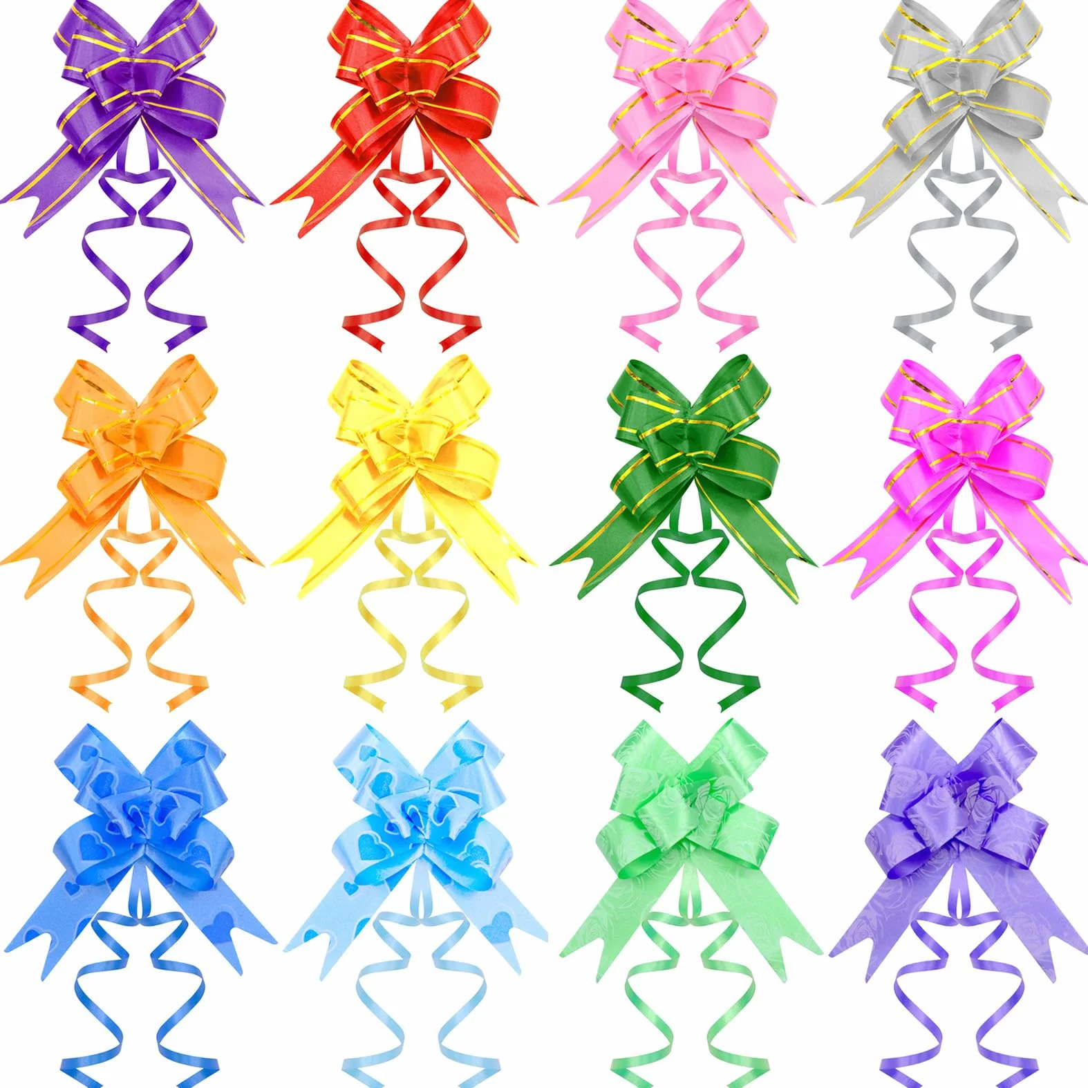 Cisolen 120 Pezzi Fiocchi Regalo Coccarde Fiocco Fiocchi Coccarda Matrimonio Coccarde per Pacchi Regalo per Confezioni Regalo Bouquet Cestini Natale Compleanno Festa Matrimoni Decorazione (12 Colori)