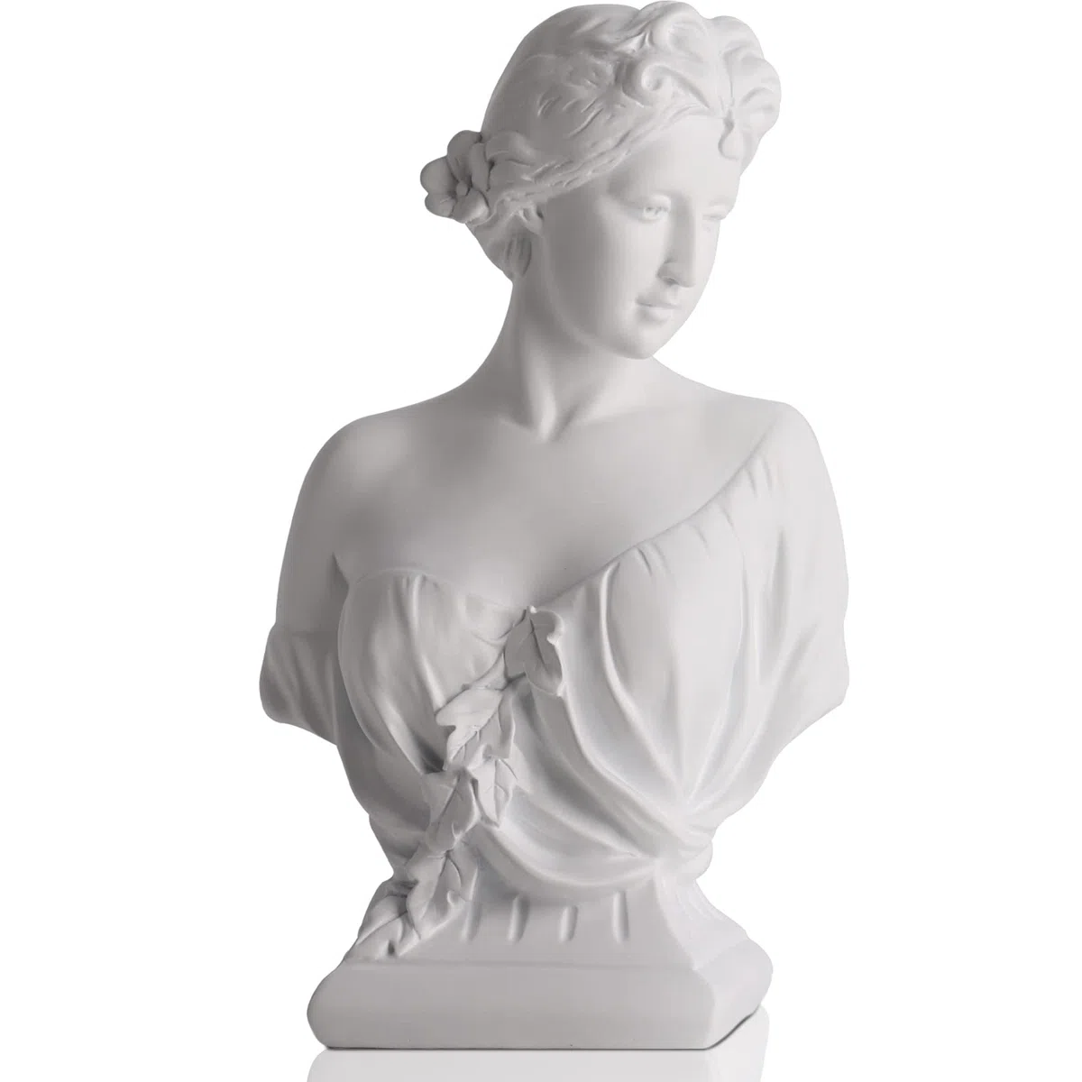 WUBIANJIE Busto di Artemide da 30 cm Grande Statua della Dea Greca in Resina per Ufficio, Libreria, Casa, Toeletta, Ritratto in Gesso di Venere Giovane, Collezionismo per Amanti