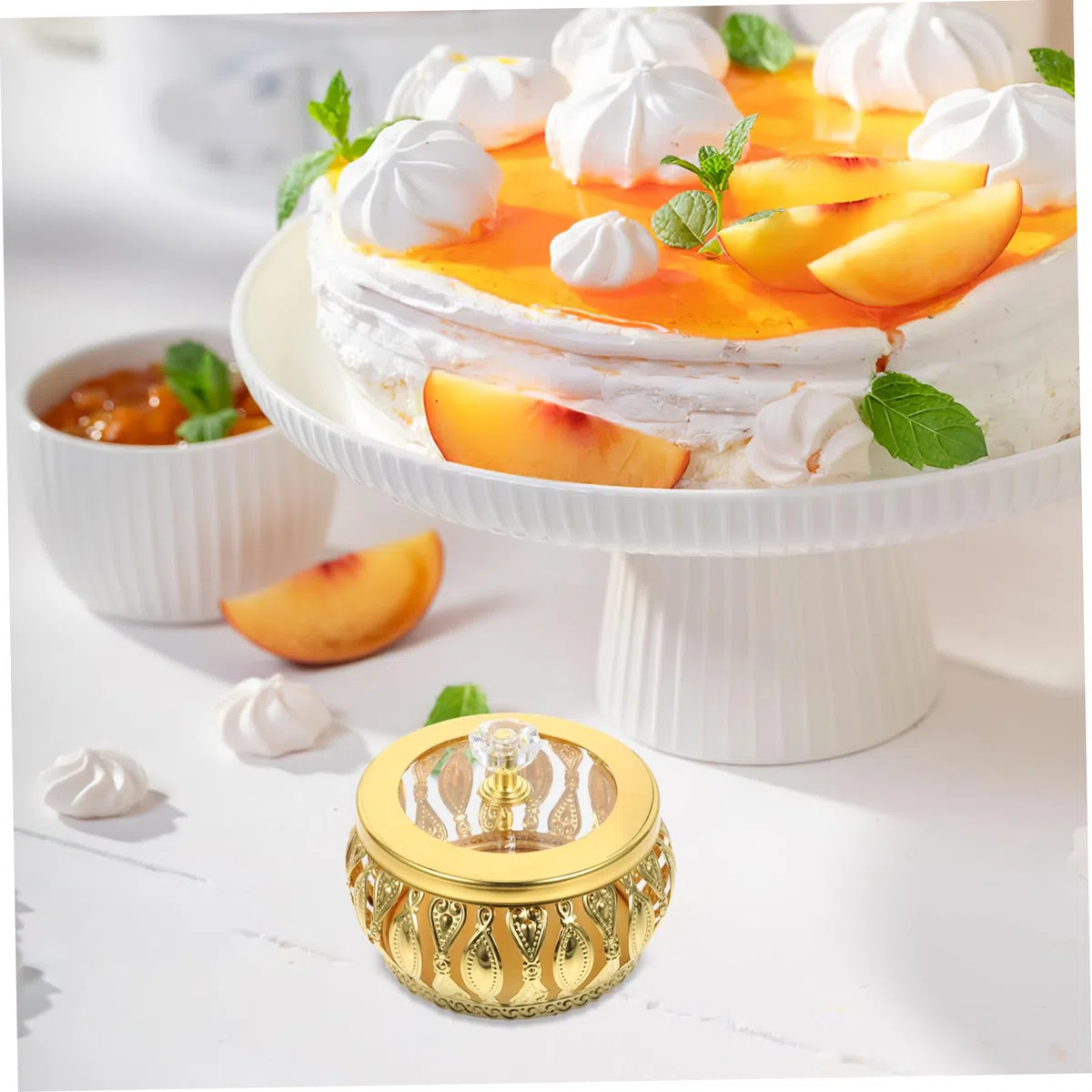 ULTECHNOVO Contenitore per Caramelle di Scatola di Caramelle per Servire Dessert Scatola per Snack per Occasioni come Matrimoni e Festività Utilizzabile in Casa Ristorante o Ufficio Design