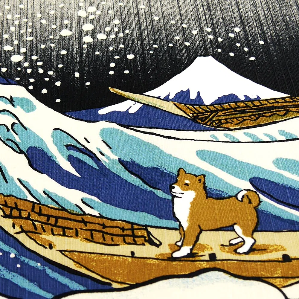 HAMAMONYO Furoshiki Wrap Cloth Shiba Inu Namiura Made in Japan