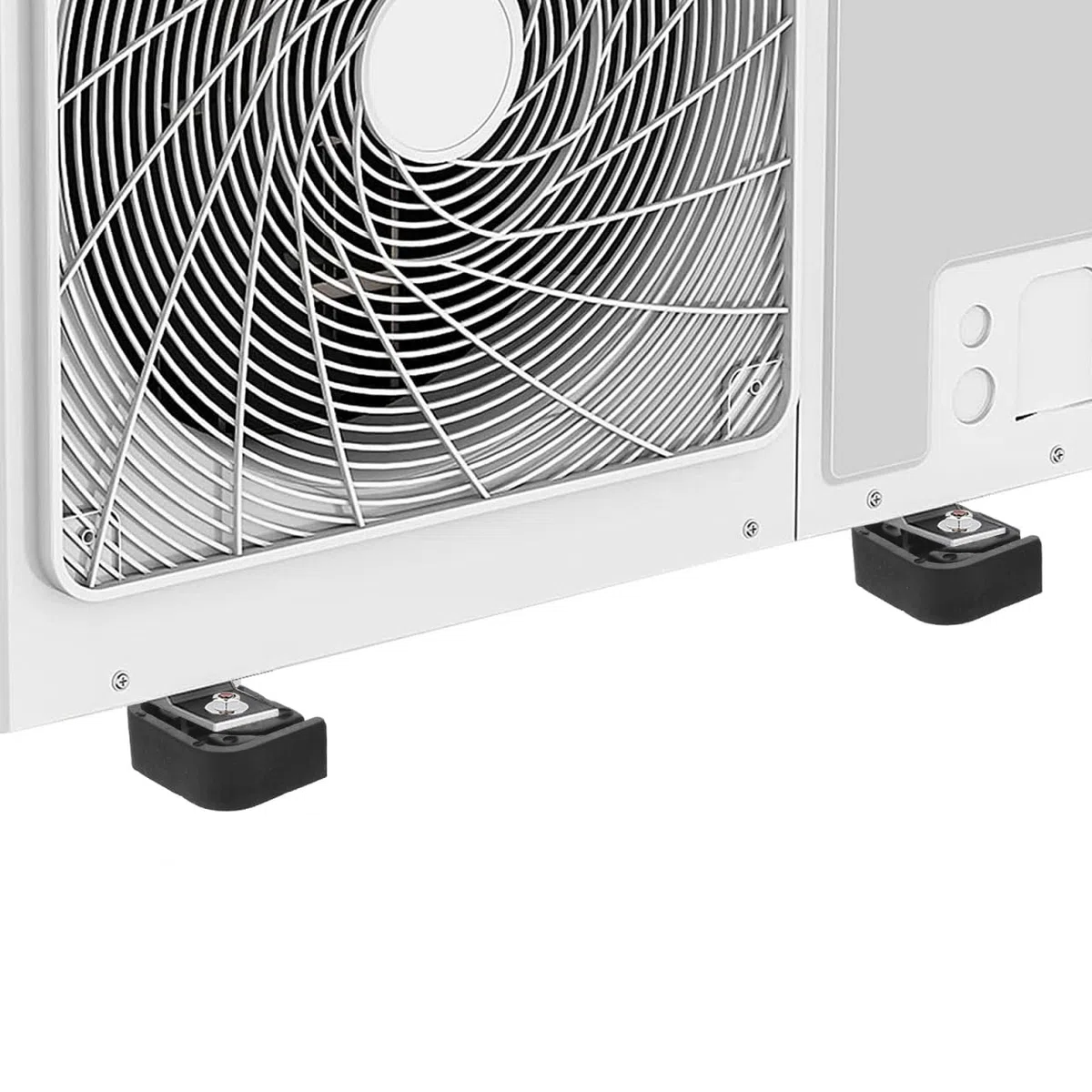 Amosfun Cuscinetti Antivibranti in Gomma Per Condizionatore D'Aria 2.0X1.5X0.67 Pollici Supporti Universali Per Unità Esterne Riduzione Vibrazioni E Rumore Installazione Facile E Sicura