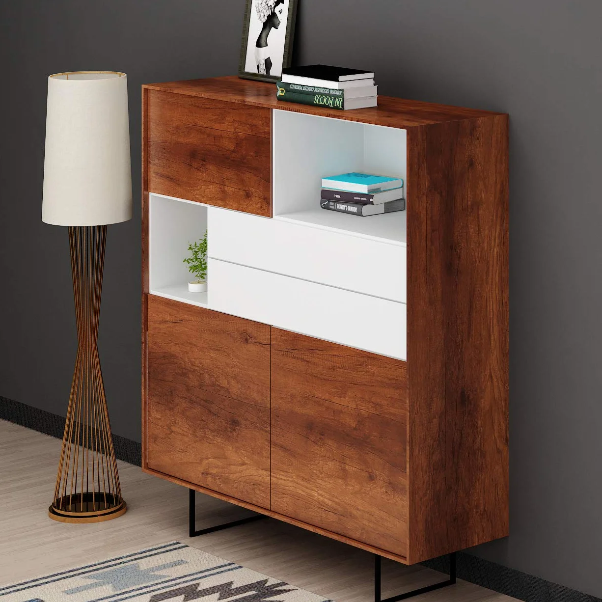 Livelynine 90 x 500cm Grande Carta Adesiva per Mobili Legno Scuro Pellicola Adesiva Legno Noce PVC Rivestimento Rotolo Adesivo per Scrivania Porte Top Cucina Piano Lavoro Tavolo Credenza Armadio Ante