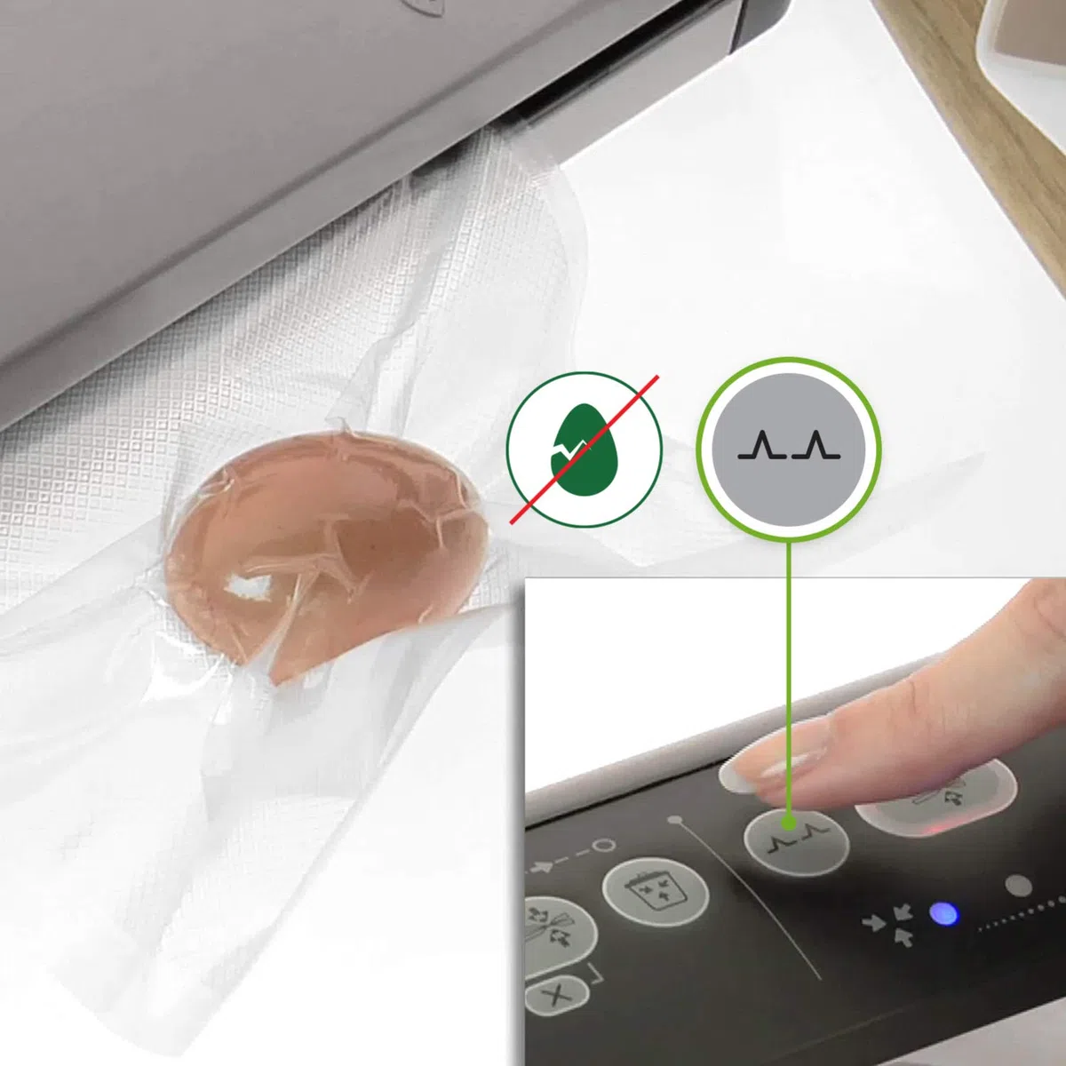 FoodSaver V2860 Macchina Sottovuoto per Alimenti Secchi/Umidi, Sigillatura Automatica, Indicatori LED, Adatta a Piccoli Spazi, 100 W, Argento/Nero
