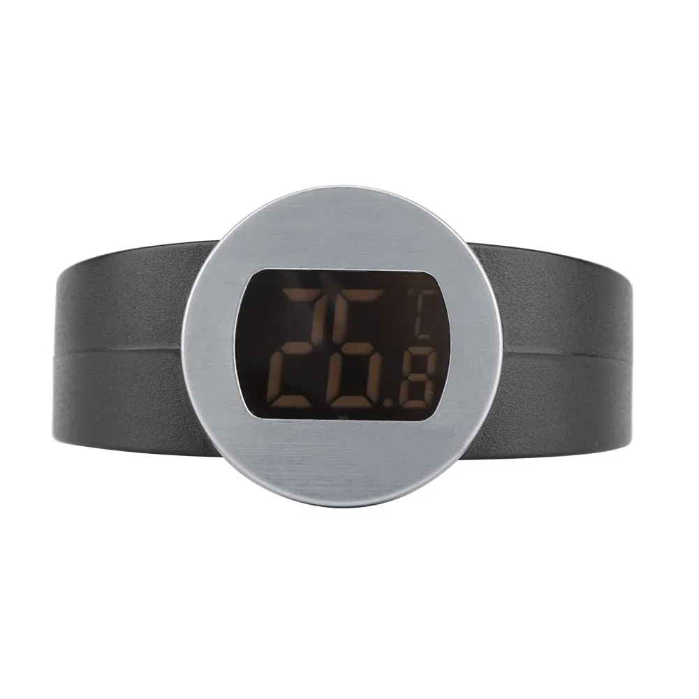 Termometro per bottiglia di vino, termometro per bottiglia di vino con bracciale a lettura istantanea con ampio display LCD