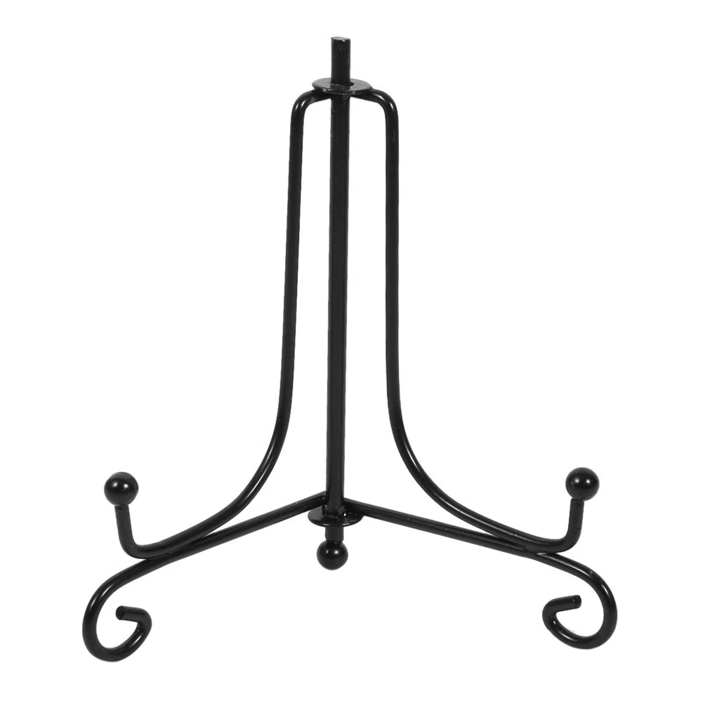 Tnfeeon 4 "- 12" Espositore in Ferro Supporto per Foto Supporto per Ciotole per Libri Cornici Cavalletto Arte E Artigianato(4inch)
