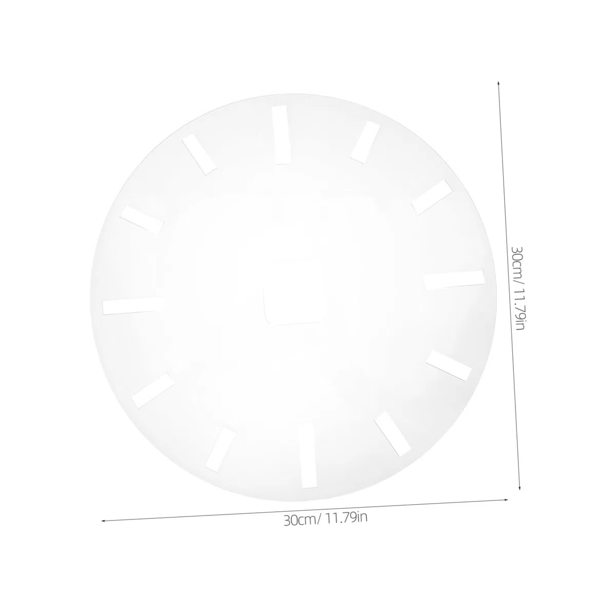 WOONEKY Stencil per orologi per lavori in legno, superficie antigraffio, numeri romani, aiuto per il posizionamento chiaro, compatibile con router, versatile orologio fai da te