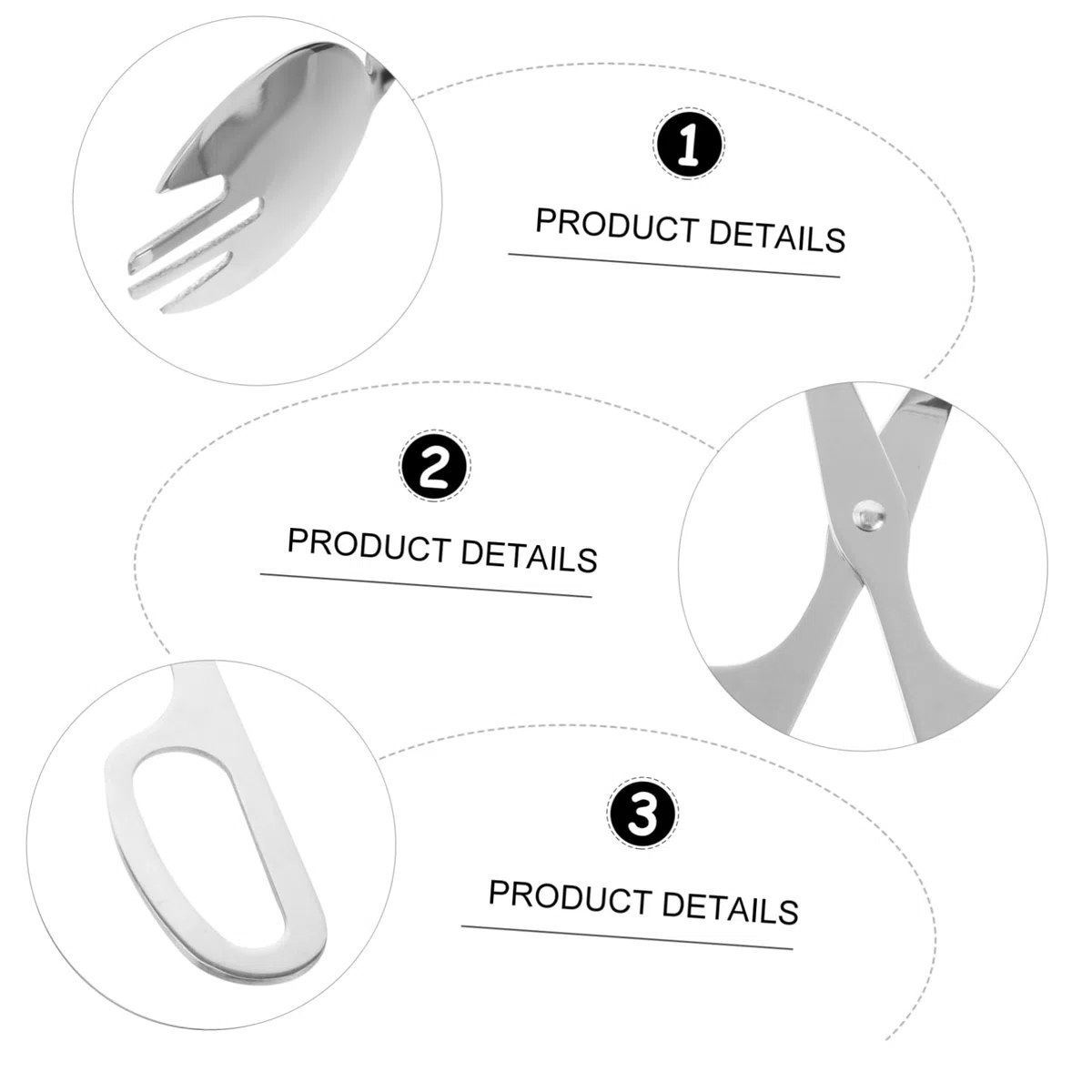 PRETYZOOM Pinze per Insalata Acciaio Inossidabile con Manico Forbice Utensili Eleganti per Servire Insalate Carni E Formaggi Argento