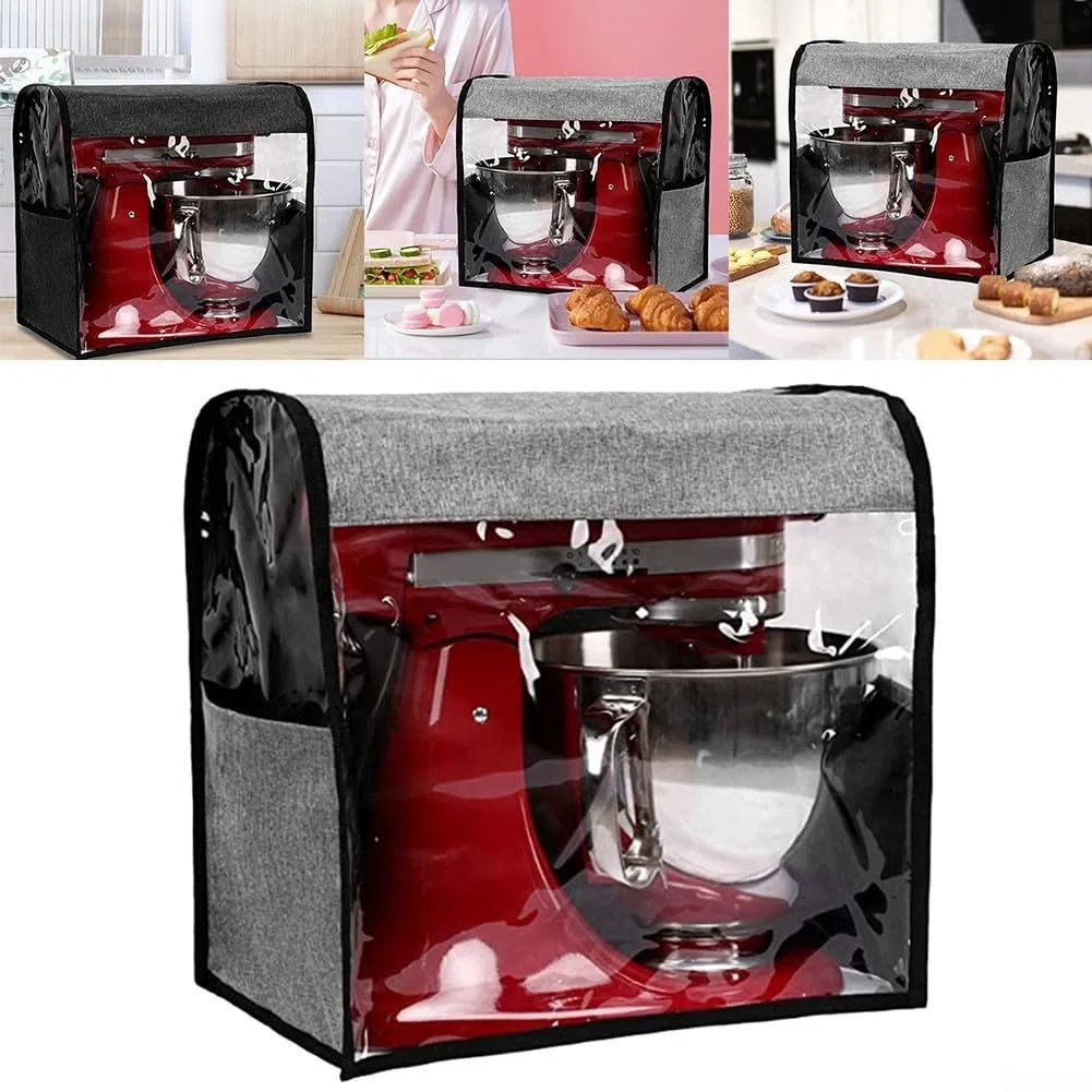 Copertura antipolvere per mixer Kitchenaid, realizzata in tessuto Oxford, impermeabile, resistente agli strappi, con scomparti anteriori e laterali