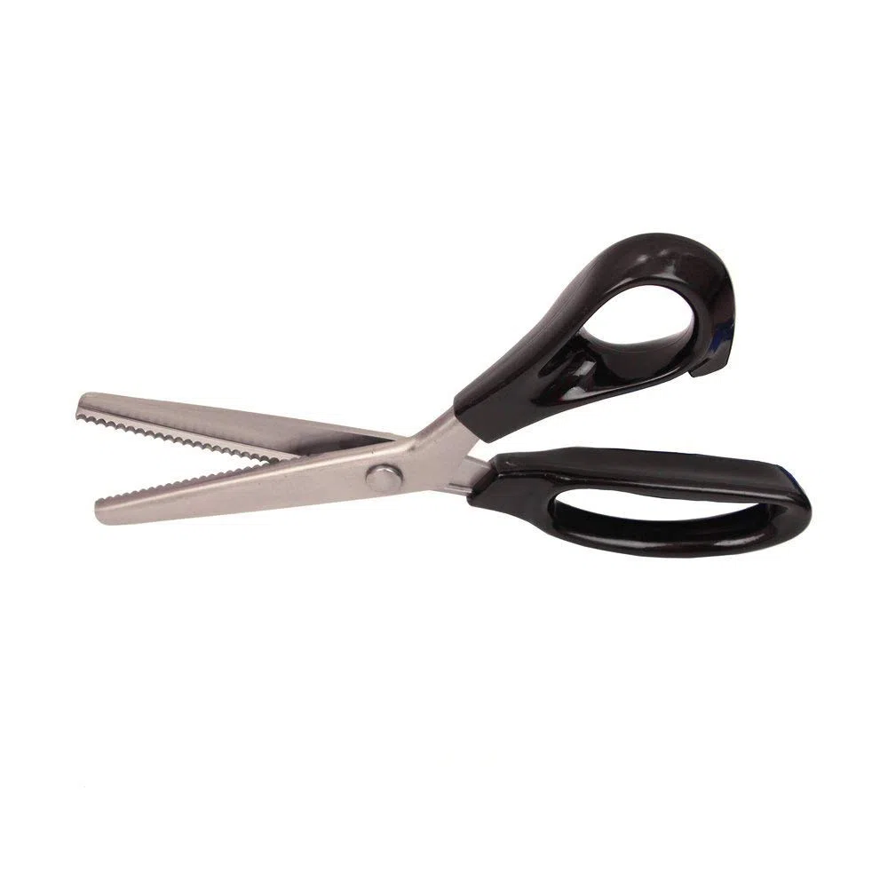 Forbici da sarto seghettate, taglio professionale a zig-zag, forbici per tessuti e decorazioni Scalloped (3mm)