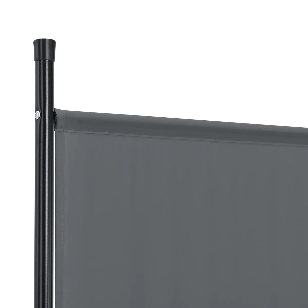 [en.casa] Paravento a 3 Pannelli Separé con Struttura Pieghevole da Interno Muro Divisorio per Spogliatoio Camera da Letto Studio Medico Balcone Terrazza (LxA) 150x171 cm - Grigio Scuro