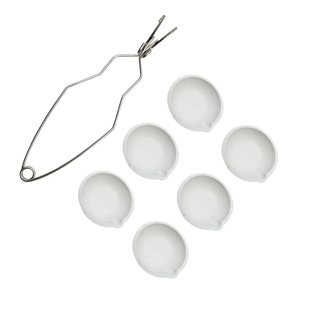 Set di attrezzature per crogiolo in metallo con piatti antiurto per gioiellieri professionisti artigiani oro argento forno intrattabile