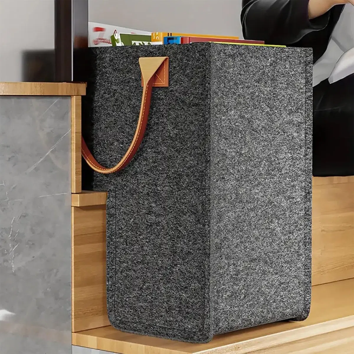 Cesto portaoggetti per scale, versatile, portatile, multifunzionale, , a forma di L, organizer per casa, comodo trasporto, spazi ristretti, per organizzare scarpe e lavanderia, facile da