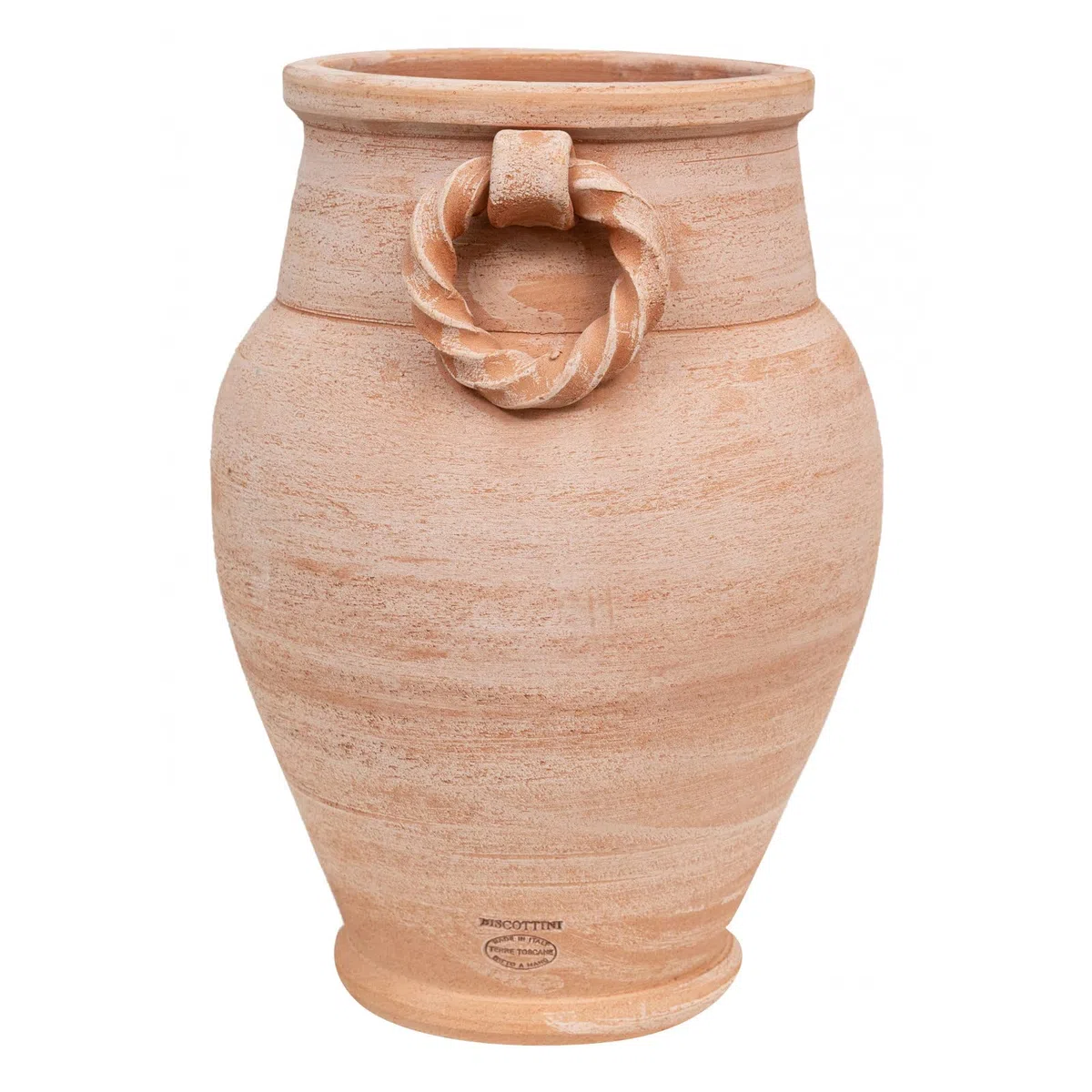 Biscottini Porta ombrelli per esterno e interno 34x48 cm | Vasi terracotta portaombrello Made in Italy | Portaombrelli da esterno lavorati a mano