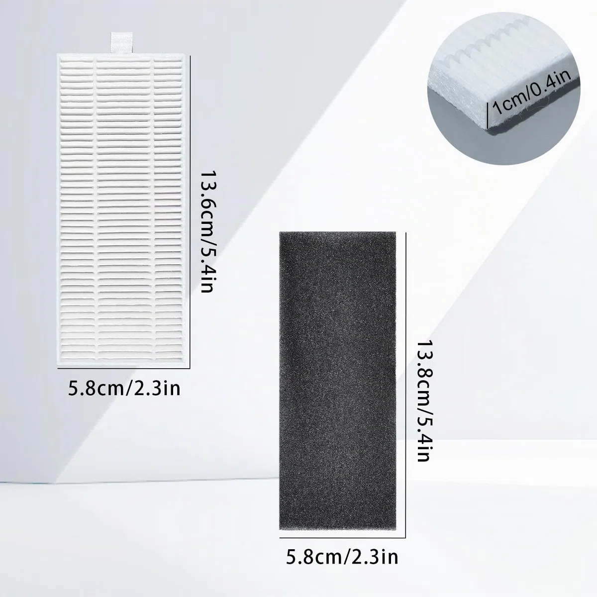 6 pezzi M330 Pro di accessori per filtri di ricambio per Lefant M330 Pro aspirapolvere a batteria, riutilizzo, parti di ricambio per filtro dell'acqua