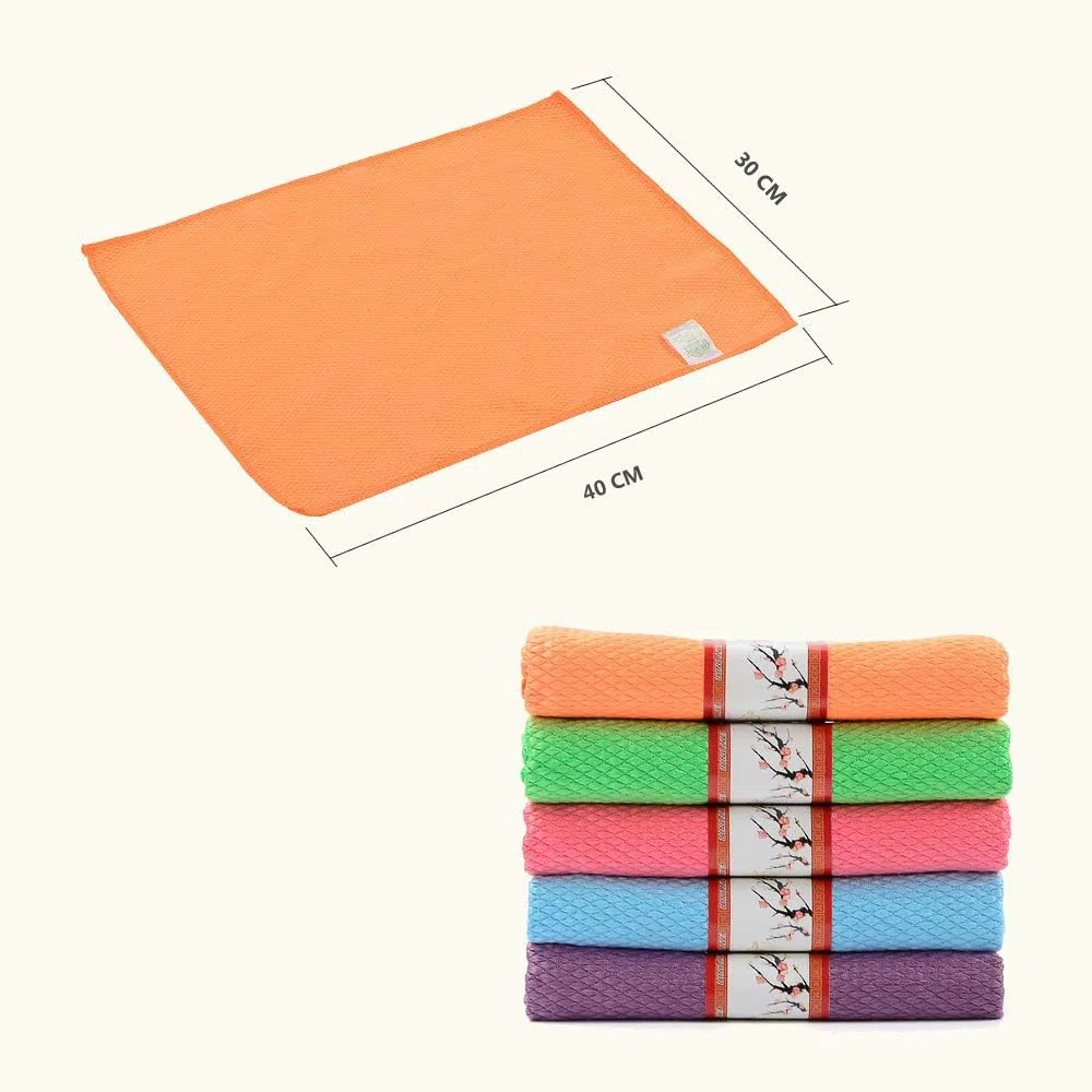 Set da 6 Panni in Microfibra Strofinaccio Cucina Panni di Pulizia Panno Multiuso Adatti per la Pulizia di Casa Cucina Tavoli Specchi Bicchieri Ufficio Bagno Auto, Ultra Assorbente Spolverino 30cmx40cm