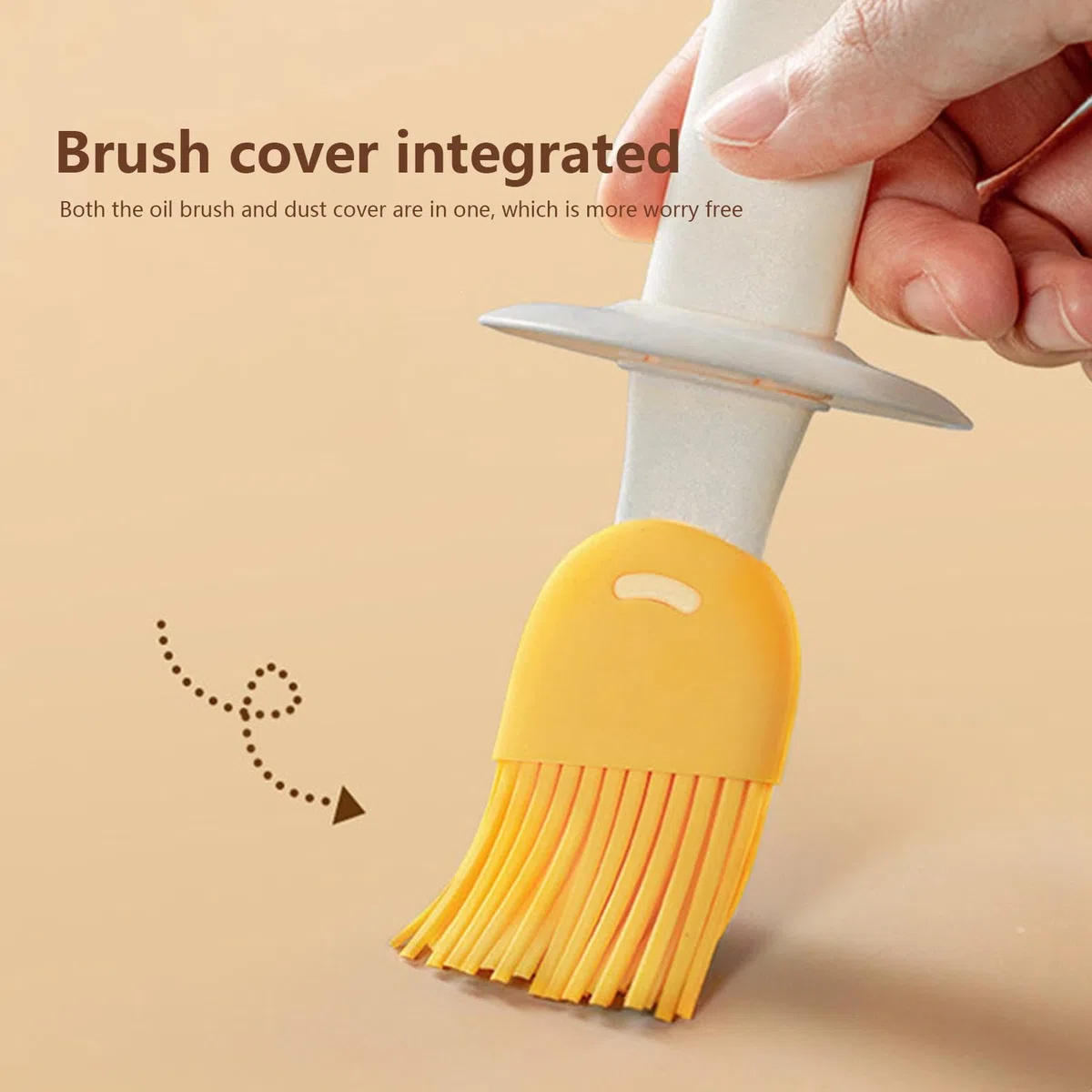 Dispenser di Olio d'oliva con Pennello | Bottiglia di Olio D'oliva con Spazzole | Dispenser per la misurazione 'Olio Resistenza alle Alte Temperature, Comodo stoccaggio, Design a Immersione
