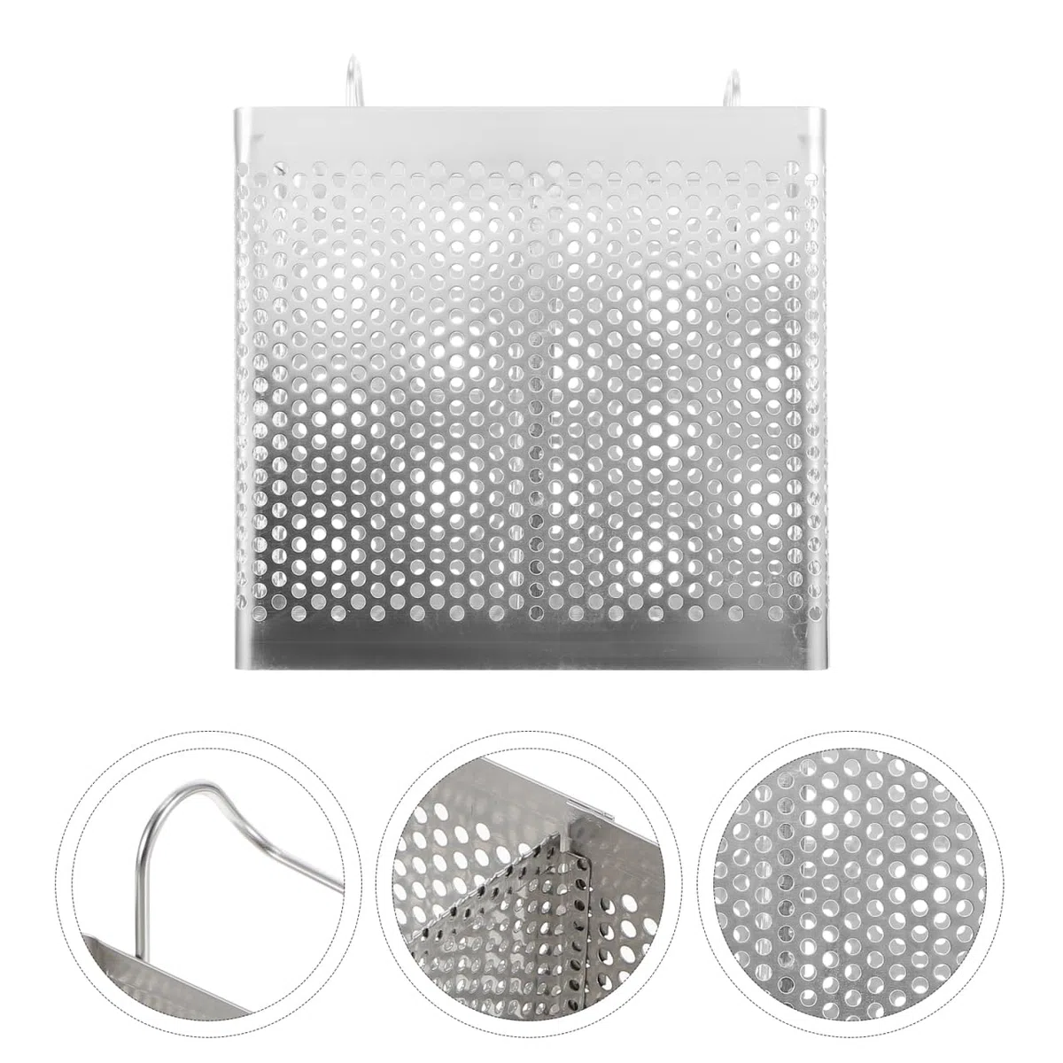 BESTonZON Porta Bacchette Da Appendere in Acciaio Inox Con Doppi Scomparti E Ganci Scolapiatti Sospeso Con Drenaggio Efficiente Per Cucina Organizzata