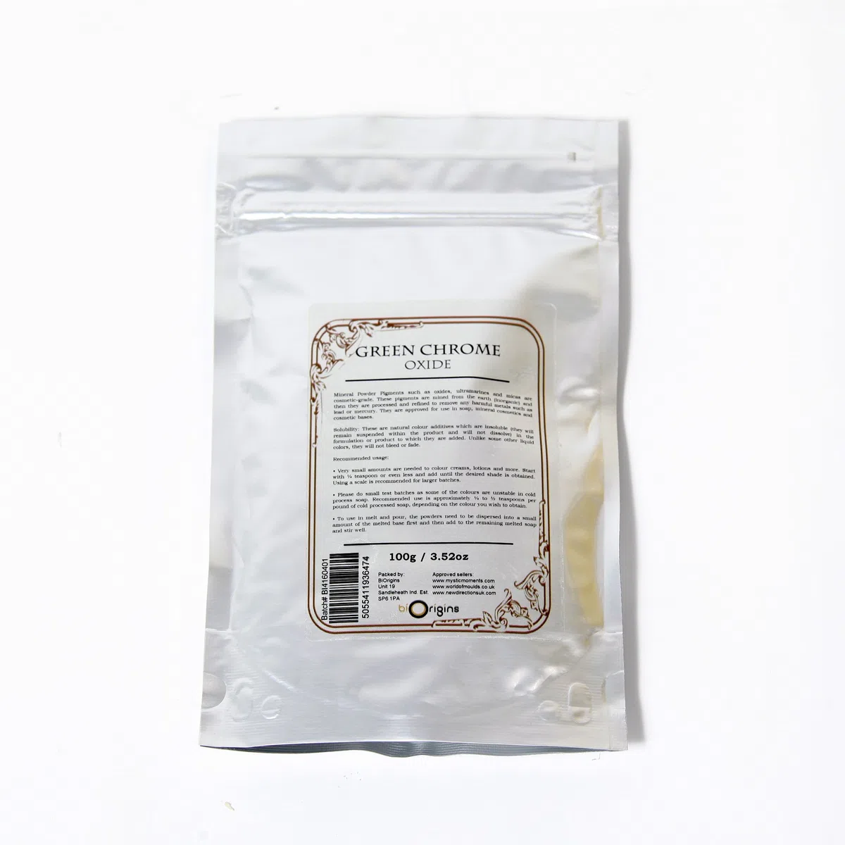 Mystic Moments | Polvere minerale di ossido di cromo verde 100g Naturale vegano senza OGM