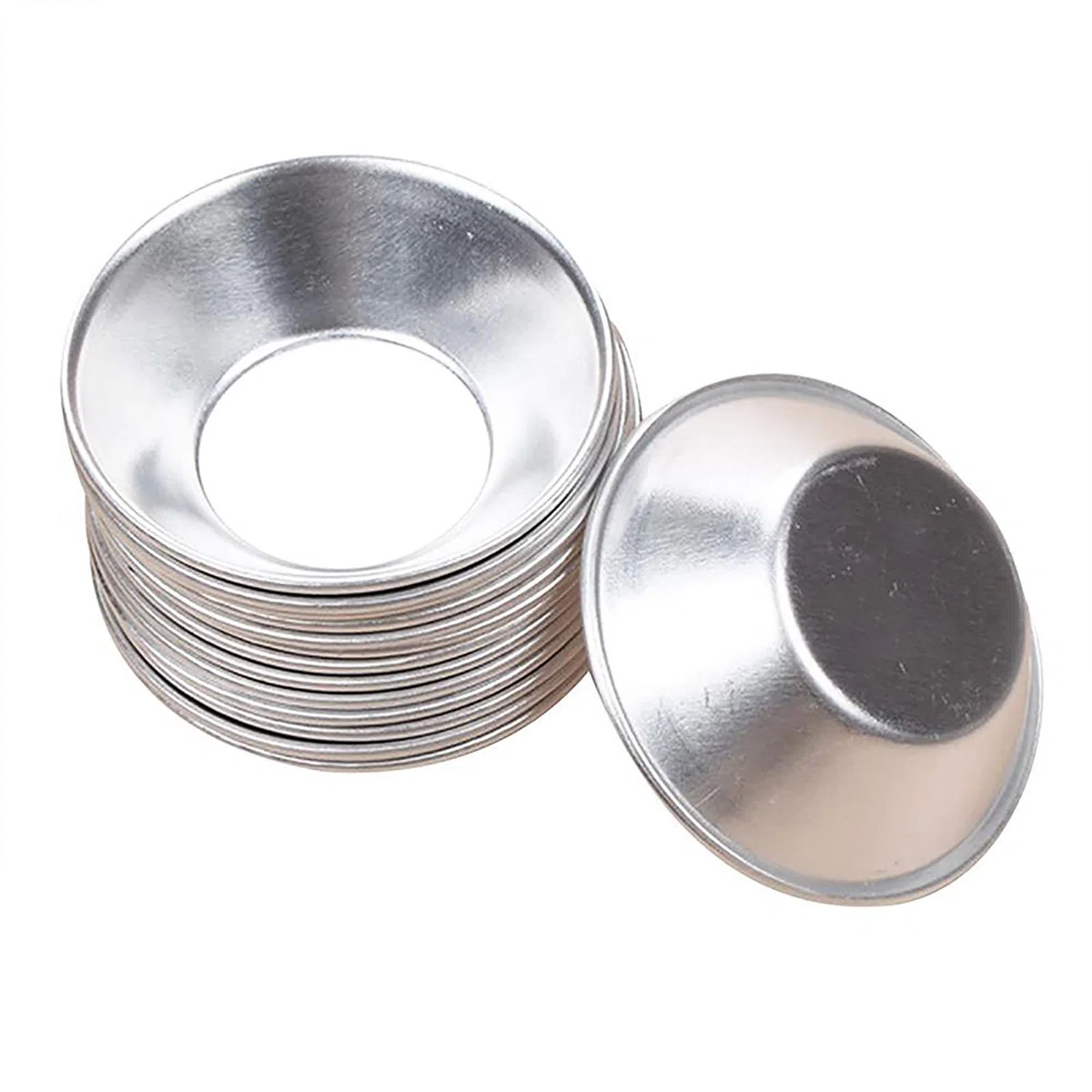 10 Stampi Antiaderenti in Alluminio per Torte, Mini Muffin, Cupcake, Budini, Quiche, Cioccolato