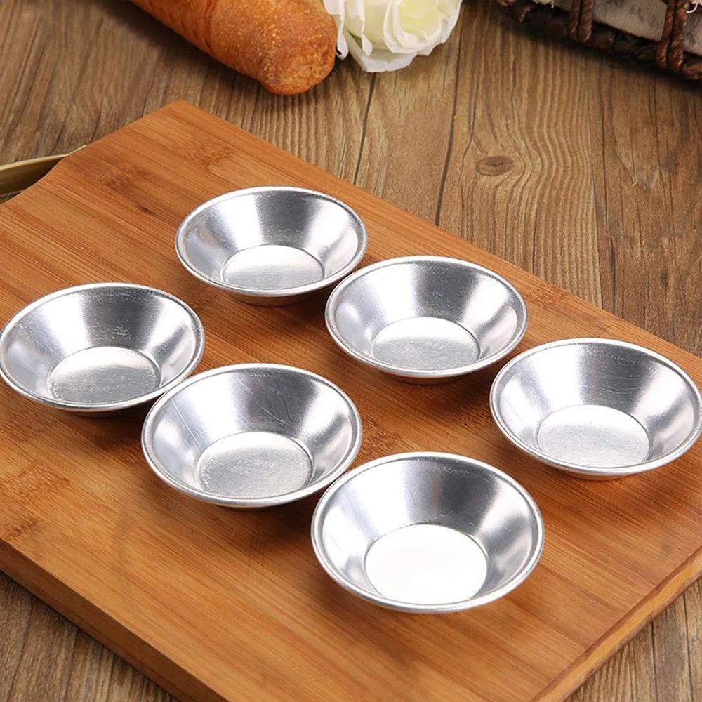 10 Stampi Antiaderenti in Alluminio per Torte, Mini Muffin, Cupcake, Budini, Quiche, Cioccolato
