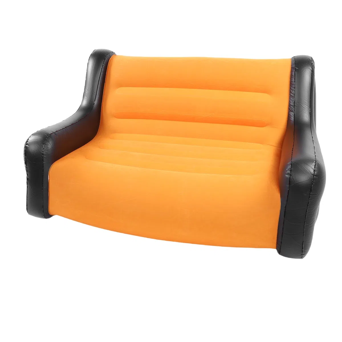 Divano Gonfiabile Gonfiabile Comodo Divano Floccato in PVC a 2 Posti per Uso Interno Ed Esterno 110x96x75 Cm