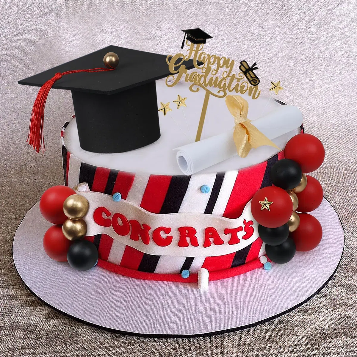 Cupcakes Toppers Laurea, 23 PCS Decorazione per Torta di Laurea, Torta Laureas Addobbi Gadget, Graduation Cake Topper, Decorazione di Torte a Tema, Laureas Decorazioni Festa (B)