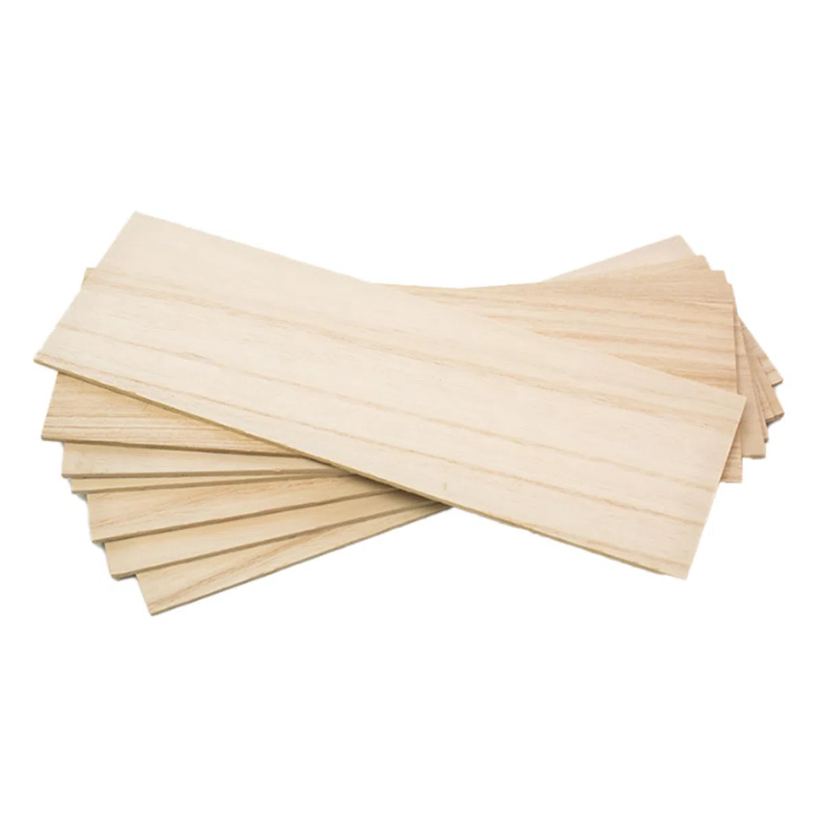 Confezione da 12 fogli di legno di balsa (200 x 100 x 1 mm), leggeri e versatili per artigianato, progetti fai da te, modelli in legno, pittura, incisione e decorazioni per la casa