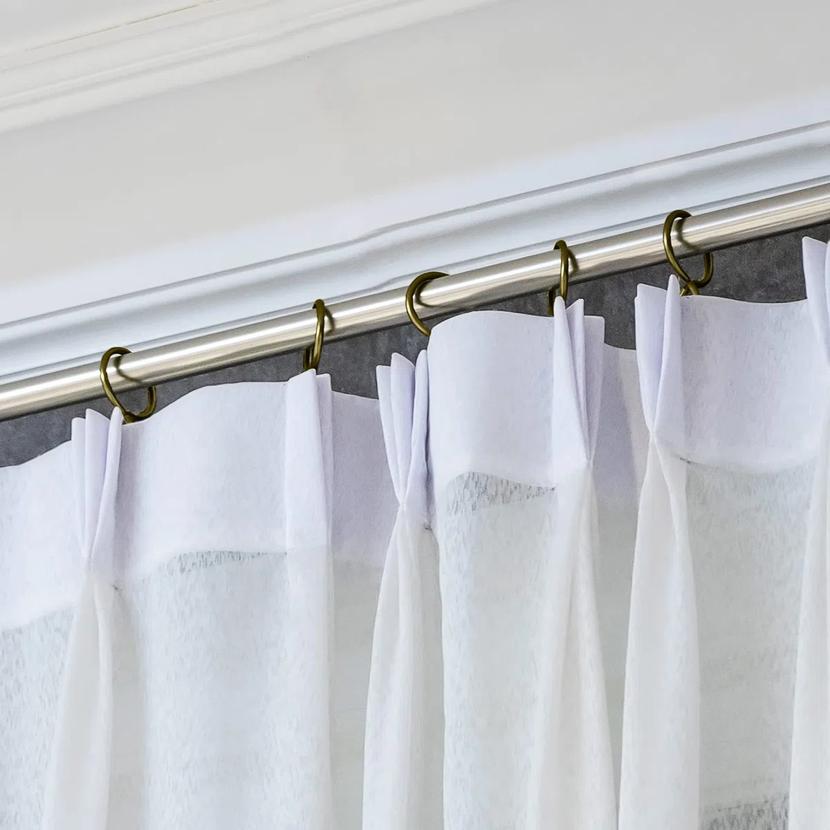 30 Anelli Tende Drappeggio in Metallo Anelli Tende da Appendere e 30 Ganci a Perno Tendaggi in Metallo per Tende da Doccia Finestre Porta, 30 mm Diametro Interno (Bronzo Olio-Strofinato)
