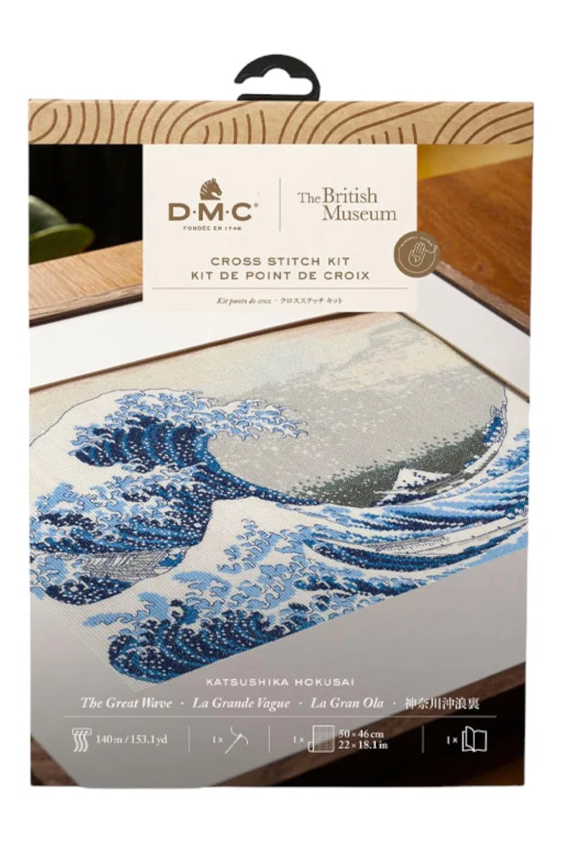 DMC - La grande onda di Katsushika Hokusai, The British Museum Kit Punto croce avanzato