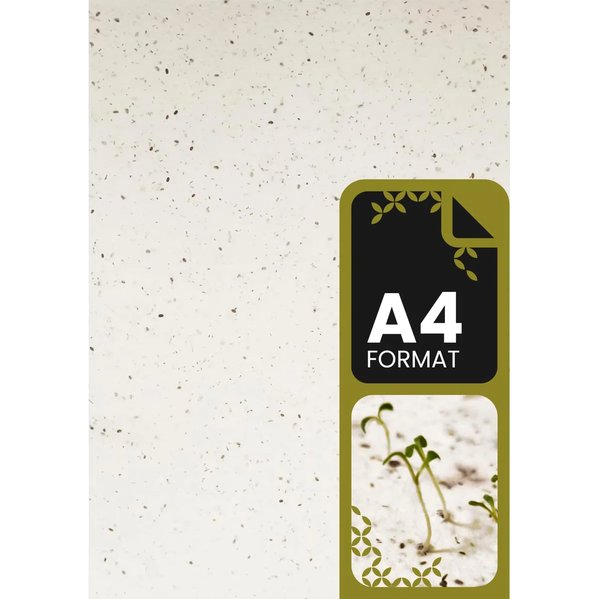 Netuno 5 fogli Carta Piantabile con Semi di Fiori A4 21 x 29,7 cm carta fatta a mano Ecologica Biodegradabile per Inviti Biglietti Bomboniere Regali Originali Germoglia e Fiorisce