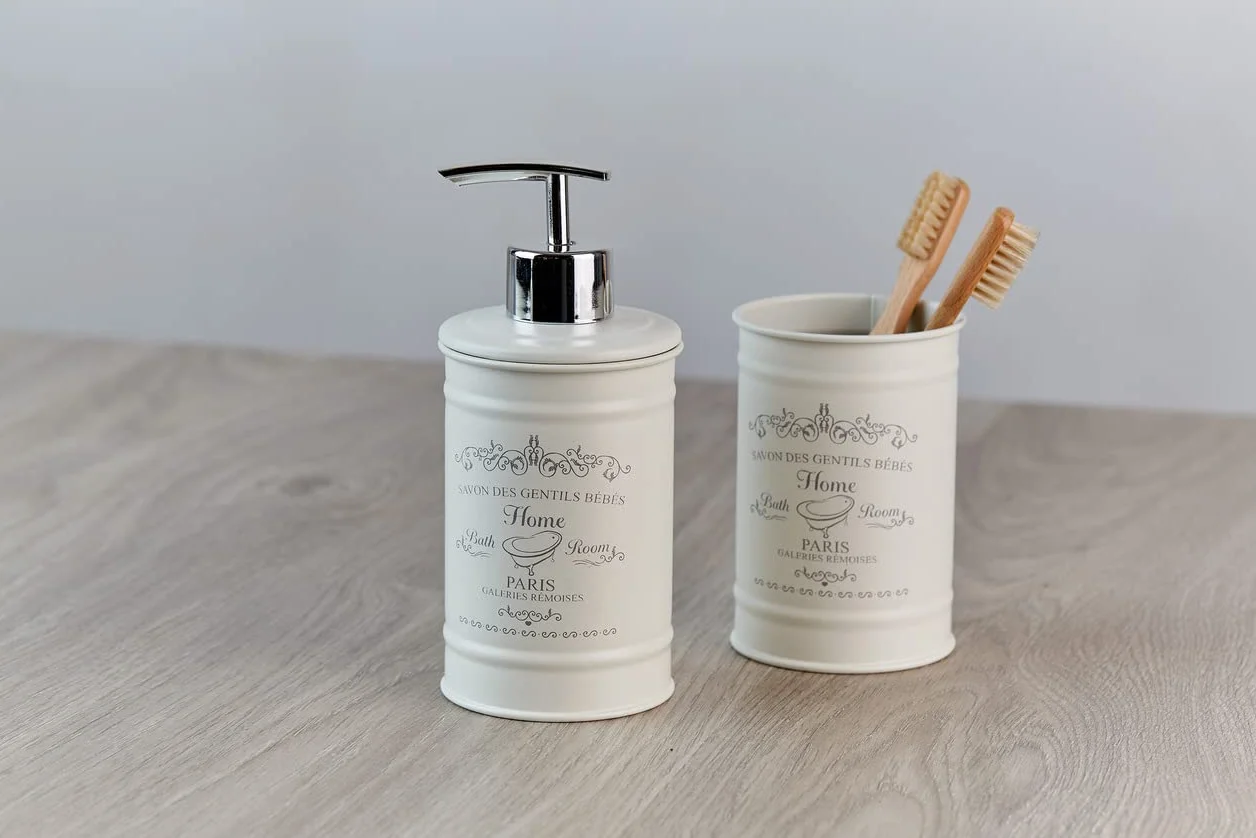Wenko, portaspazzolino "Home", colore: crema