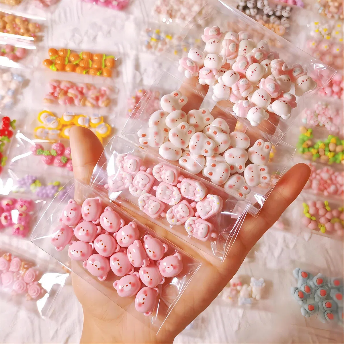 400 Pezzi Sacchetti di Cellophane Trasparente Sacchetti Plastica Autoadesivi OPP Plastica Alimenti Sacchetto per Decorare Caramelle Biscotto Natale (6 * 8cm)