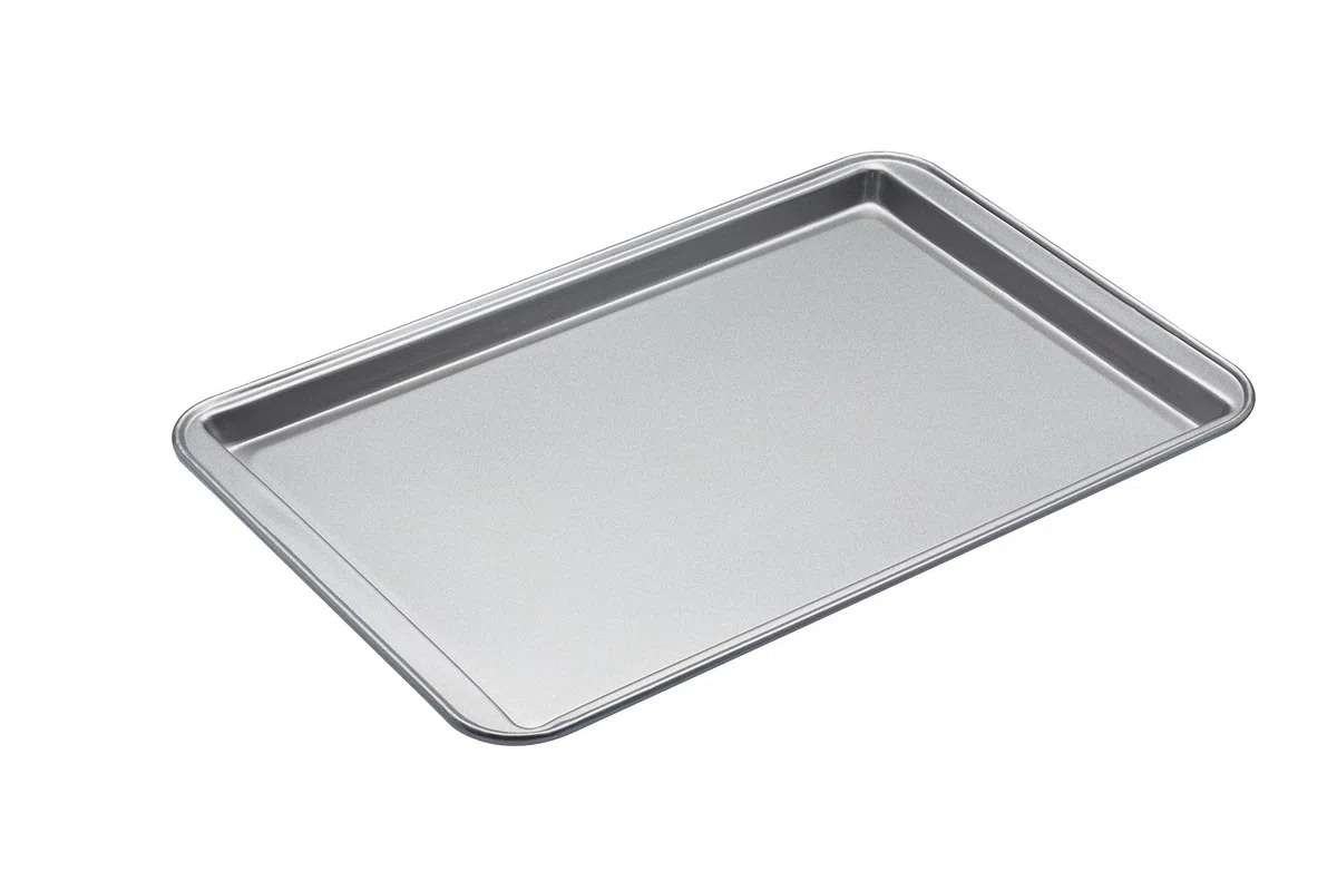 Kitchen Craft KC2BK6 Teglia Antiaderente da Forno, 43x29x1.5 cm, Argento