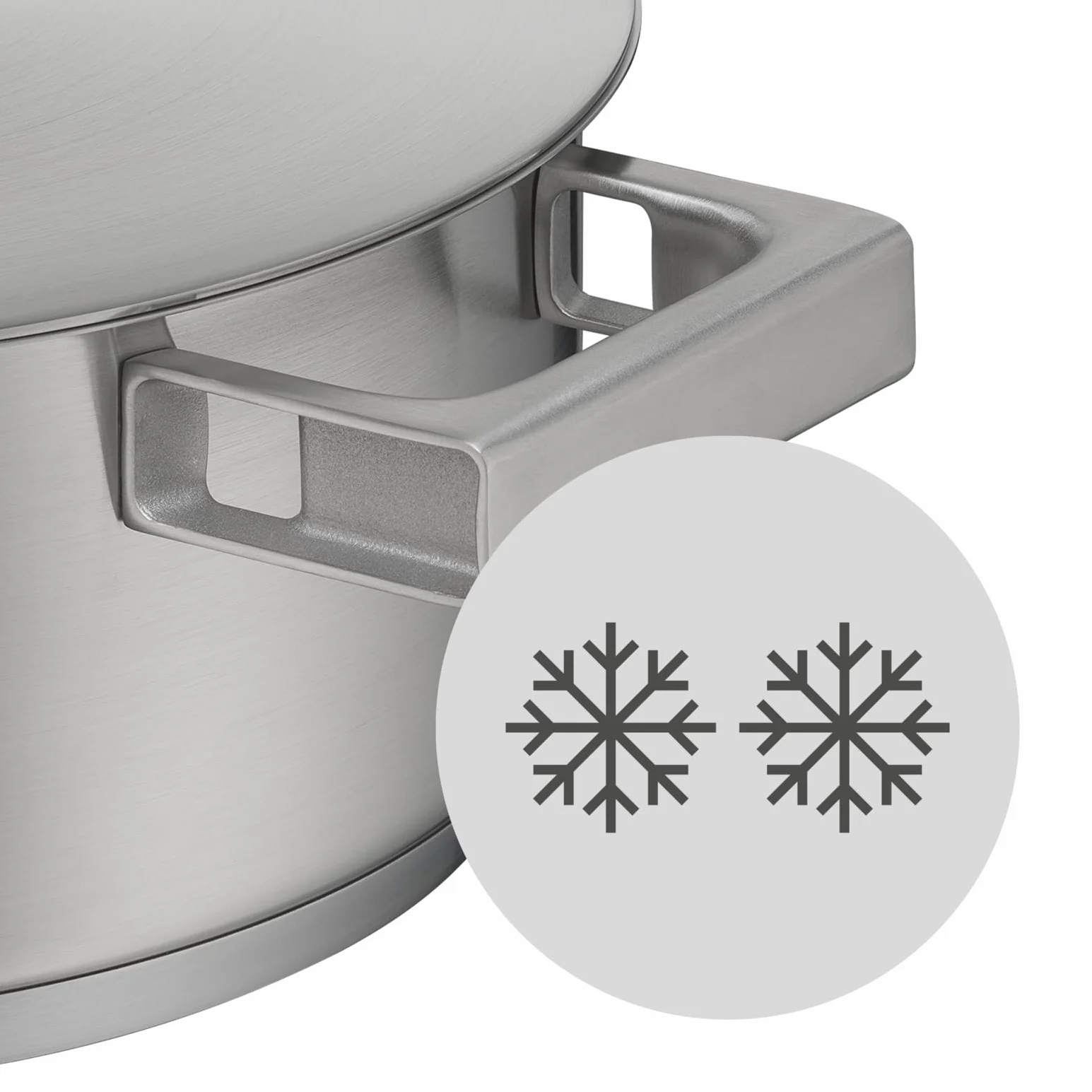 WMF Ultimate Cool - Pentola piccola 20 cm, coperchio in acciaio inox, a induzione, 2,5 l, in acciaio inox Cromargan opaco, manici che riducono il calore, pentola a induzione con scala interna,
