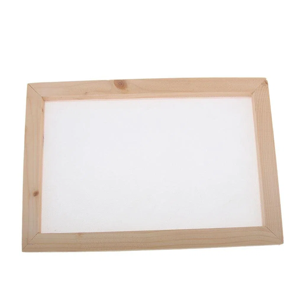 Set di 2 stampi in legno per la creazione di carta, telaio per fai da te, 30 x 40 cm
