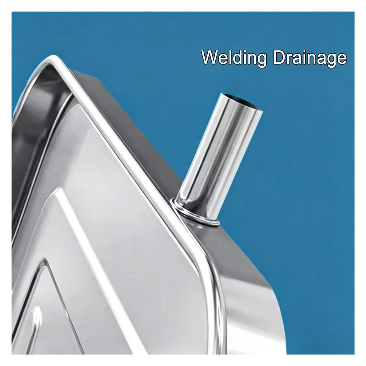 Piatto Condensa Split per Condizionatore Portatile, Piatto Raccogli Acqua Condensa in Acciaio Inox, Include Tubi Flessibili, Fascette e Cavi Metallici, per uso Interno ed Esterno(84x38x3cm)