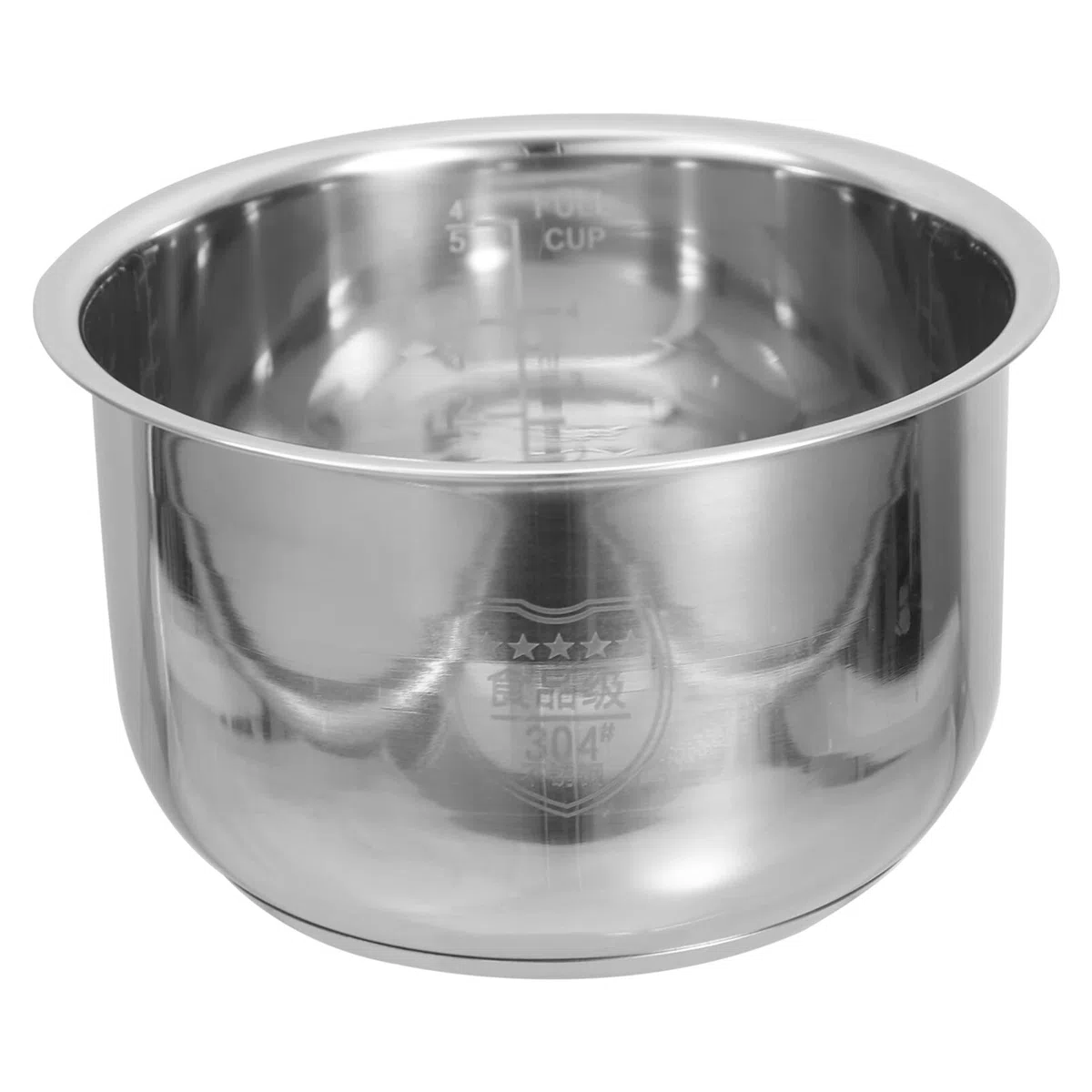 Cuociriso in acciaio inox, pentola interna da 2 l, fornello per riso in acciaio inox, contenitore in acciaio inox, contenitore antiaderente per cucina e ristorante