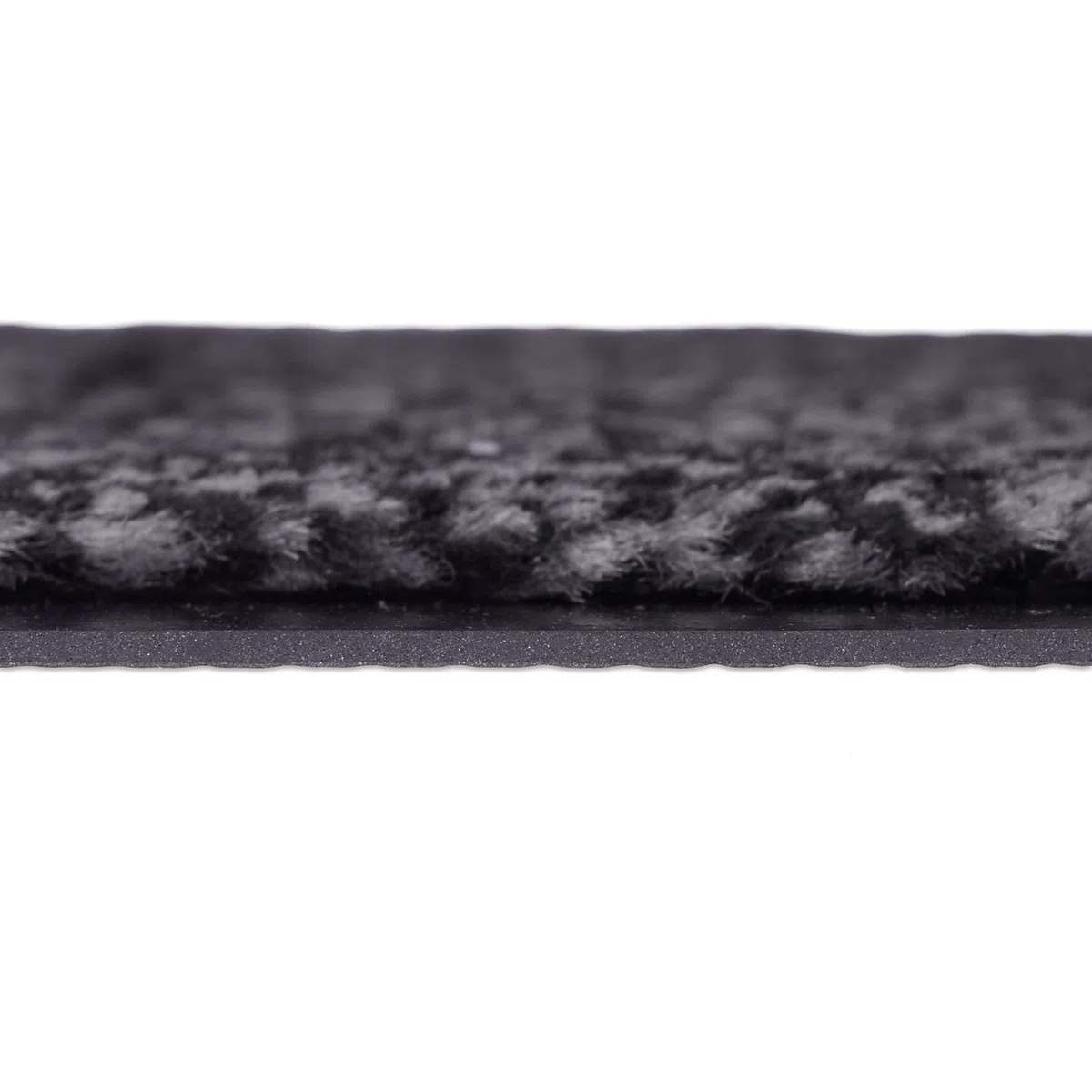 Relaxdays 10021902_761 Zerbino Asciugapassi, Tappeto da Ingresso, per Interni, Grande, Sottile, Nero-Grigio, 80x200 cm