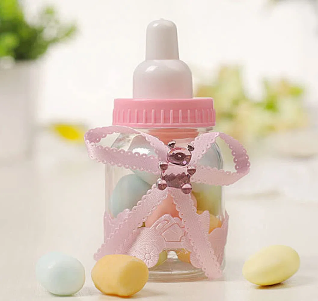 24 Pezzi Biberon Portaconfetti，Decorazioni Festa Nascita Bambina， Bambini Festa Regali Decorazione.