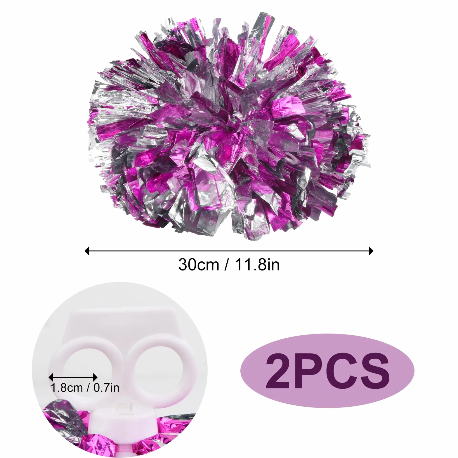 2 Pezzi Pom Cheer Leader Poms Cheerleader Pompon Poms, Cheerleader Pompon Per Cheerleading Giochi Competizione Sportiva Danza