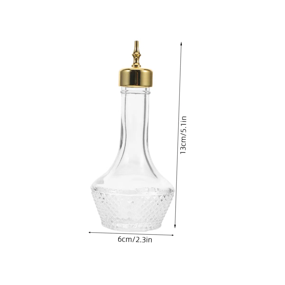 PRETYZOOM Bottiglia da Cocktail Multiuso in Vetro 50 Ml Tappo Anti-perdita, Contenitore per Liquori e Distributore Whisky per Bartender Professionisti e Uso Bar Domestico
