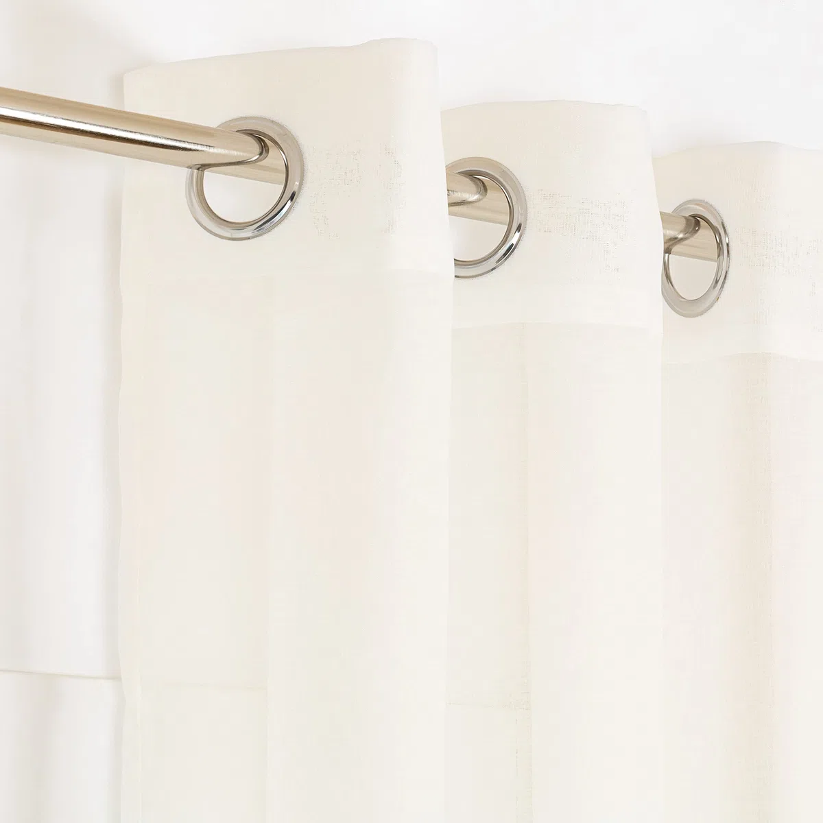 TRAMAS+ Tende per interni, 1 Pezzo,Tende trasparenti per il soggiorno e la camera da letto 140x260cm, con occhielli, camera da letto, bambini, giovani e adulti e sala da pranzo - Molly Naturale