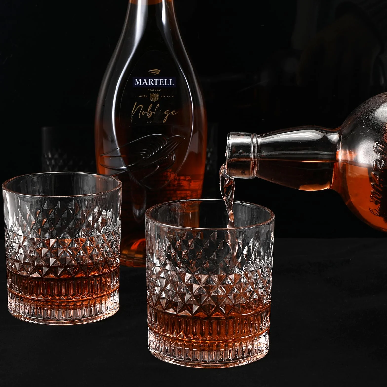 Royouzi Set 2 Bicchieri Whisky 300 Ml - Per Scotch, Brandy, Rum, Martini - Regalo Personalizzato Per Uomini, Compleanno e Amanti Del Whisky