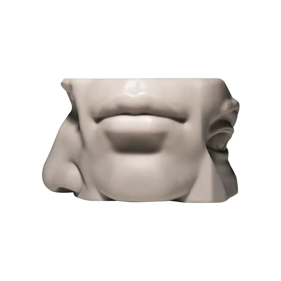 Scultura combinata con cinque caratteristiche facciali (occhi/naso/orecchie/bocca/sopracciglia tutto in uno) – strumento didattico artistico per schizzi, struttura della testa, antiurto e