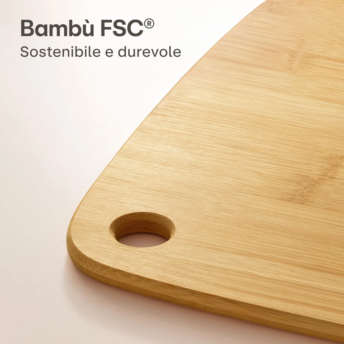 Praknu Set di 3 taglieri in legno – versatile e robusto – tagliere sostenibile FSC bambù per verdure, carne e pane – diverse dimensioni