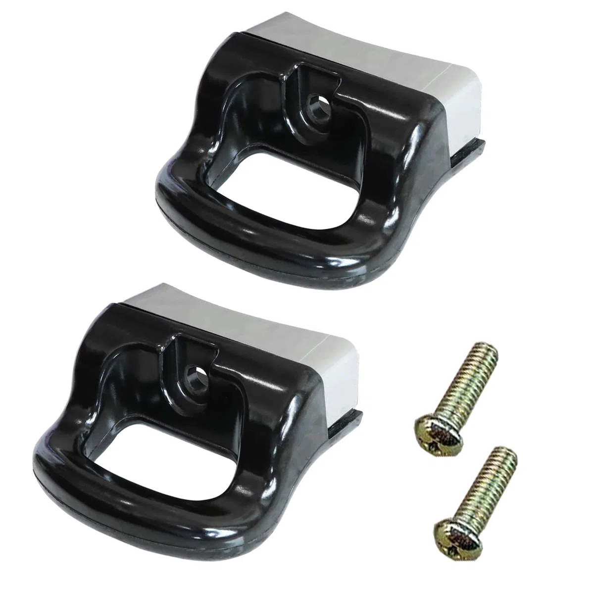 Vastsea 2 PCS Manico della Pentola a Pressione, Pentola Maniglia Ricambi, Pentola Maniglia Laterale Singolo Fori, per Pentole Maniglia Ricambio Supporto Laterale Sostituzione della (Nero)