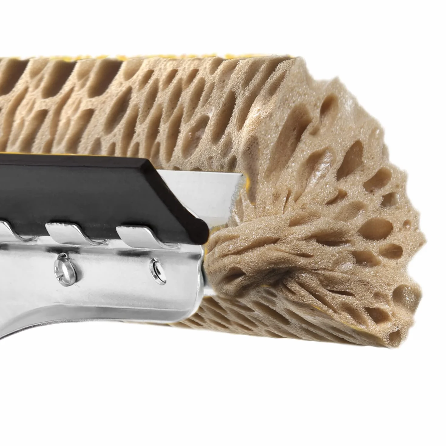 Apex Lavavetri con Spugna Extra-Resistente, Gomma e Struttura in Metallo – Impugnatura Ergonomica – Ideale per Auto e Vetri Esterni – Attacco Universale per Manici